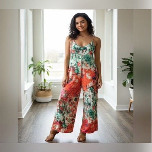 Emery Rose Pants - BNWT EMERY ROSE Wide-legged Jumpsuit• Size Small• Beautiful Colours